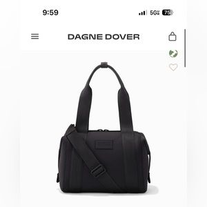 LIKE NEW DAGNE DOVER LANDON NEOPRENE CARRYALL BAG